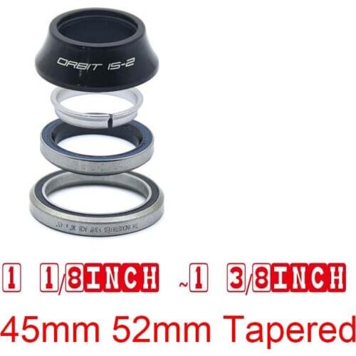 Bike Headset 45 52 mm Tapered Fork 1 1/8 1 3/8