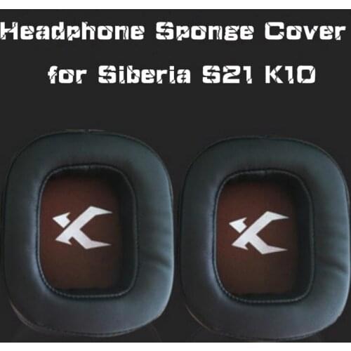 High-quality Headset Foam Cusion Replacement for Steelseries Siberia S21 K10 earpads Soft Protein Sponge Cover Internet cafe