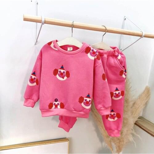2019 Winter Casual Cartoon Clothes Fashion Solid Clothes Clothes High Quality Long Sleeve Kids Clothes