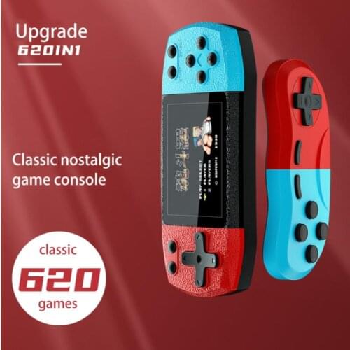 2021 Portable Mini Handheld Video Game Console 8-Bit 3.0 Inch Color LCD Kids Color Retro Game Player Built-in 620 Classic Games