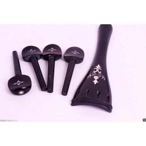4/4 Full size Cello Peg Cello Tailpiece ebony wood Nice Inlaid Cello parts Cello Parts & accessories