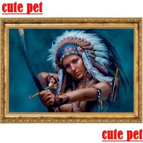 DIY Diamond Painting Indian sexy Girl 5D Embroidery Cross Stitch Rhinestone Mosaic Painting Kit Art Home Decorations Wallpaper