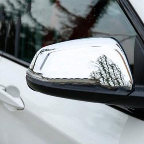 Car Chrome Rearview Mirror Cover Rear View Mirror Trim Sticker For BMW X1 F48 For BMW 2 Series F45 F46 Accessories