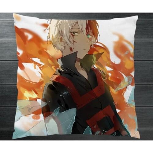 Boku No My Hero Academia Todoroki Shoto Two Side Pillowcase 40x40cm Pillow Cushion Case Cover Cosplay Car/Bed/Sofa Decor P11