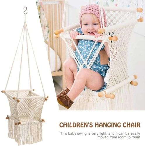 Baby Hanging Swing Seat Hammock Chair For Infant Toddler Home Decoration Bearing 130kg