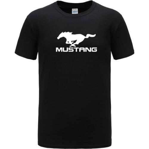 NEW free shipping Summer Ford Mustang T Shirts Men Tops Man Mustang T-shirt Short Sleeve Tees Cotton Tops Mans Tshirt
