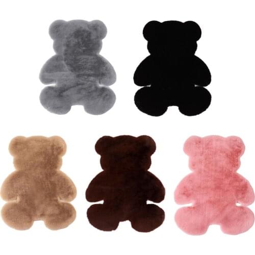 Imitation Material Cartoon Animal Bear Shape Carpet Mat Sofa Rug Infantil