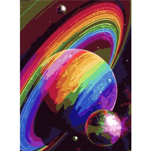 Heart Love Beautiful Car Bus Oil Painting By Numbers Art Picture Acrylic Paint Drawing On Canvas For Couple Hand Painted Home