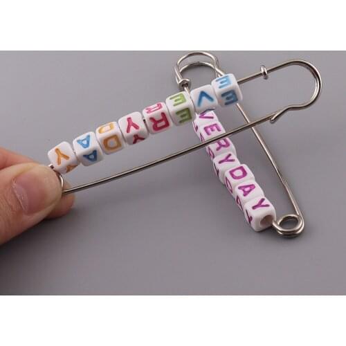 Large Metal Mix Color 15*86mm Safety Pins Brooch Shawl Sweater Buckle Wool Weaving Tools Materials Sewing Needles Sweing Tools