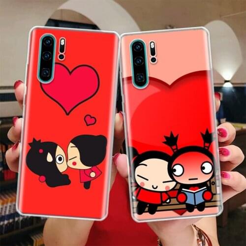 Cute cartoon Pucca Garu Silicon Phone Case For Huawei Honor 10 9 20 Lite Y5 Y6 Y7 Y9 9X 8X 8S 8A 7X 7A 7S Pro + 10i20i Coque