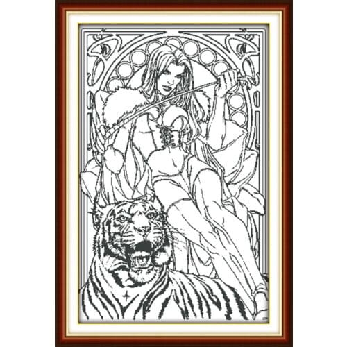 Tamers cross stitch kit people 18ct 14ct 11ct count print canvas stitches embroidery DIY handmade needlework