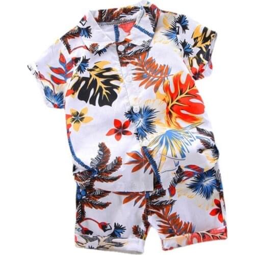 New Fashion Summer Newborn Baby Clothes Children Boys Shirt Shorts 2Pcs/Set Toddler Sport Costume Girls Clothing Kids Tracksuits