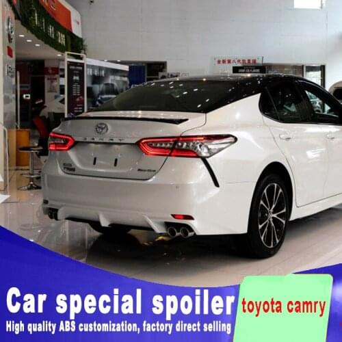 New design For toyota Camry 2018 high quality and hardness ABS material spoiler by primer or DIY color paint camry spoilers