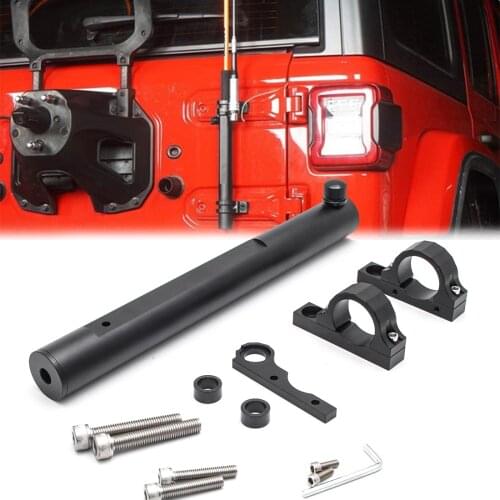 Tailgate Hinge Flagpole Holder Mounting Bracket Flag Pole Antenna Mount for Jeep Wrangler JK JL 2007-2020 Accessories