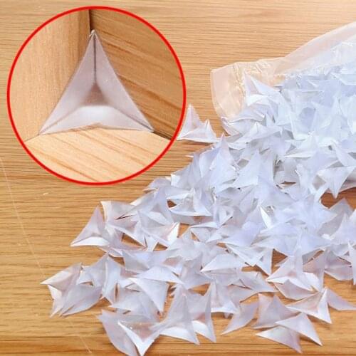 20/50Pc/Sets PVC Clear Dustproof Corner Protector Protective Edge Triangles for Furniture Hardware Cabinet Drawer Corner Bracket
