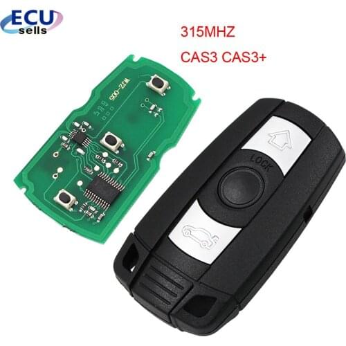 3 Buttons Remote Key 315MHZ ID46 ​for BMW 3/5 Series X1 X6 Z4 CAS3 CAS3+FCC ID : KR55WK49127