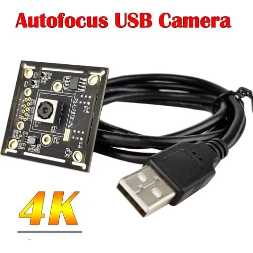 Autofocus 8MP USB Camera Module Wide Angle SONY IMX179 HD 4K 3264 X 2448 Mjpeg Plug and Play Webcam for PC Laptop