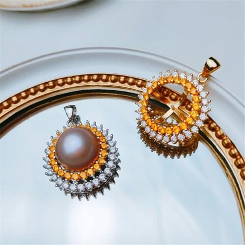 S925 Sterling Silver Screw Eye Pin Bail Top Drilled Beads End Cap For DIY Pearl Charm Pendant Connectors Jewelry Making