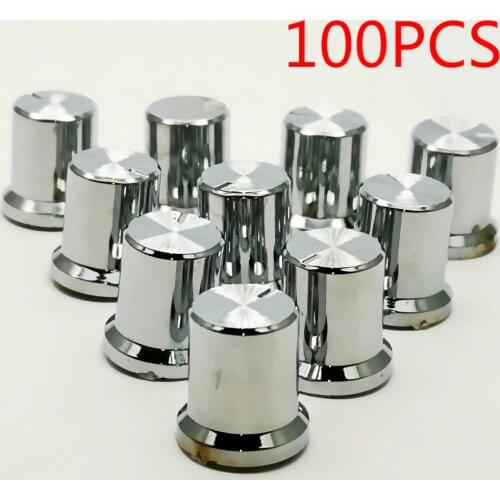 100PCS Rotary Encoder Knobs Volume Control Knobs Amplifier Potentiometer 6mm Shaft Knob