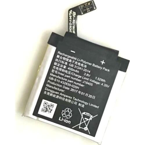 J18405 Battery 400mAh GB-S10-432830-010H Compatible for Sony Smart Watch
