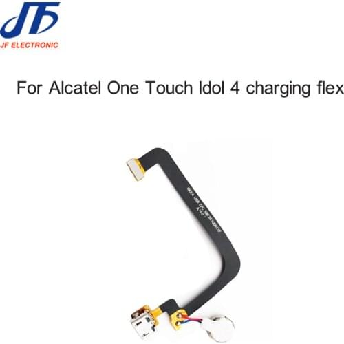 High Quality USB Flex Cable For Alcatel One Touch Idol 4 Dock Connector Charging Charger Port Flex With Microphone Flex 50pcs