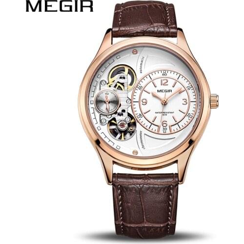 YUWSPR Men's Watch With Leather Strap