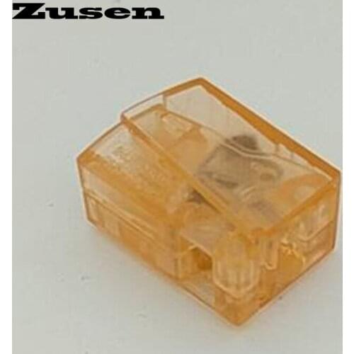 Zusen Clearance sale at a low price 10pcs Z112C transparent Universal Fast Wire Wiring Connector 2 Pin wire connector