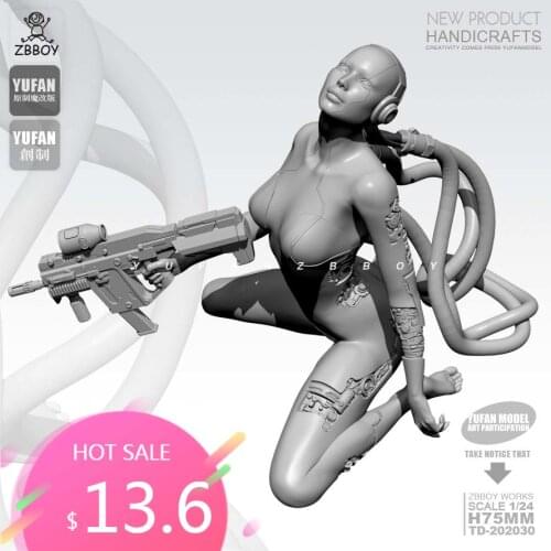 1/24 Resin Figure Kits Soldier Model Self-assembled TD-202030