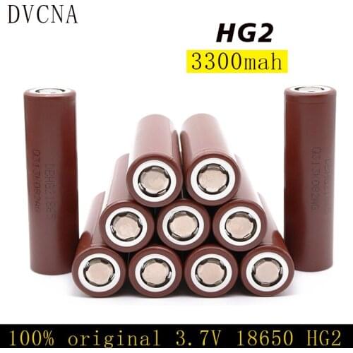 100% New Original HG2 18650 3300mAh Battery 18650HG2 3.6V Discharge 20A Dedicated For hg2 Power Rechargeable Battery