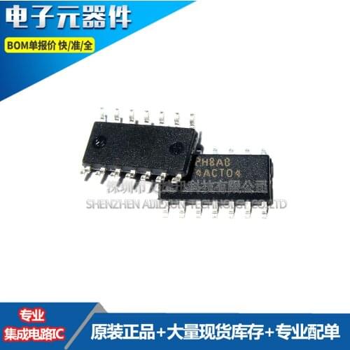 100PCS 100% New and original 74ACT04SCX 74ACT04 SOP-14 in stock