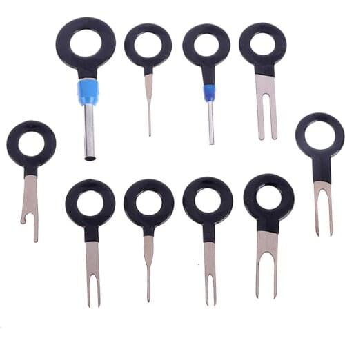 18pcs Terminal Ejector Kit Pin Ejector Terminal Puller Automotive Auto Kit Wire Release Car Plug Terminal Removal Hand Tools Kit