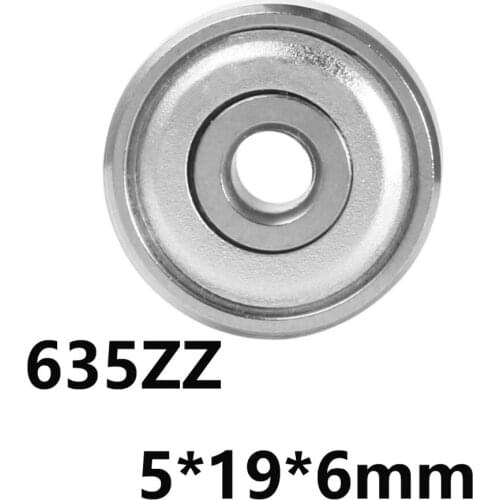 2pcs/lot 635ZZ Deep Groove Ball Miniature Mini Bearings 635ZZ 635-ZZ 5*19*6mm 5*19*6 52100 Chrome Steel Matetial