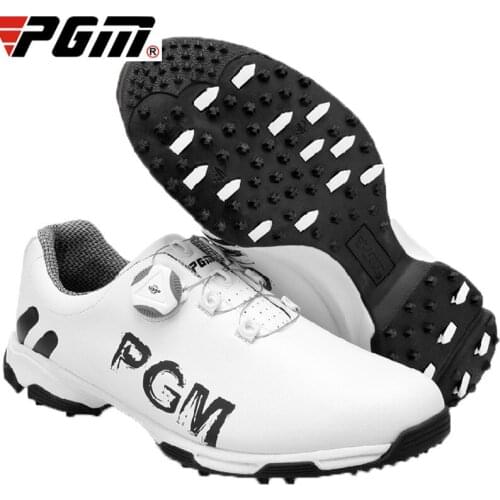 2019 Golf Shoes PGM Mens Sports Shoes Waterproof Anti skid Sport Sneaker Male Knobs Buckle Shoelace Golf Shoes Men