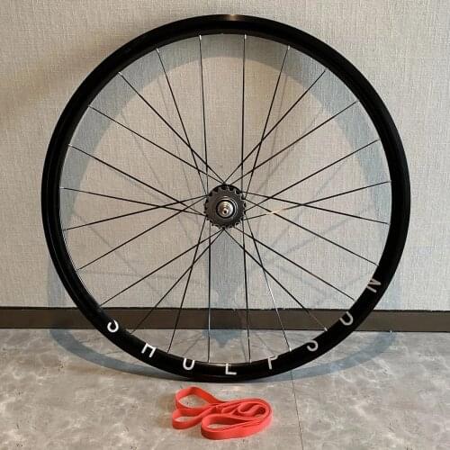 700C Fixed Gear Wheelset High Strength Racing Wheel With 30mm Rim Plat Spokes 20-24H Bearing Hub Single Speed Bike Track Wheels