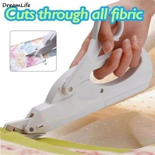 Hot Automatic Scissors Multipurpose Electric Shears Safe Handheld Electric Fabric Sewing Tools Cutting Machine Tailors Scissors