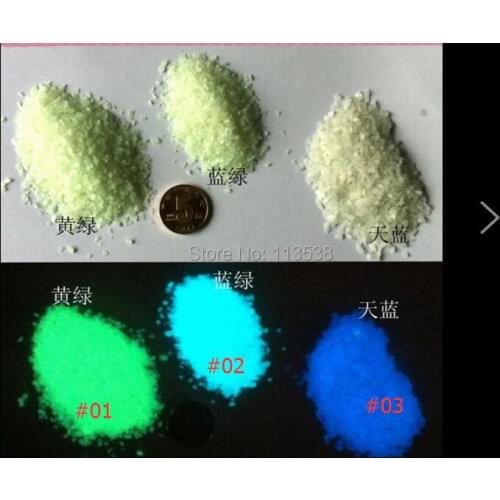 Free shipping!!! 300gram/lot green/blue color Glow at night Fairy tiny rock Dust LUMINOUS sand rice art GLOWS IN DARK