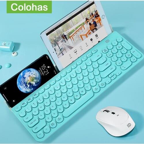 Wireless Bluetooth-compatible Gaming iPad Keyboard For Tablet Phone Magic Tablet Keyboard Mouse Set For iPad IOS Android