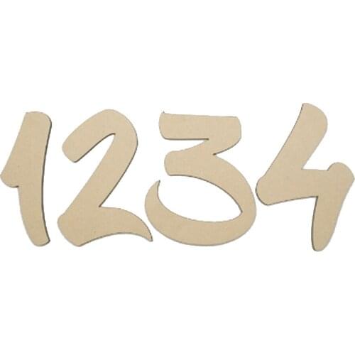 30cm Large Wooden Numbers DIY Store Room Numbers Wood 0-9 Numbers Alphabet Name Wall Decoration