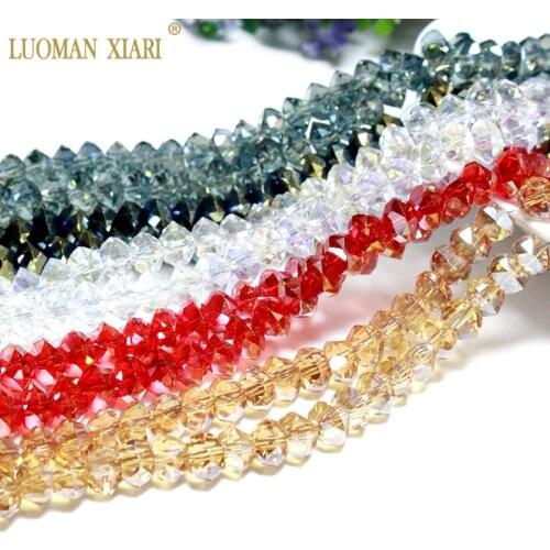 Wholesale Faceted AAA Plated color Crystal 5* 8MM Round Wheel Natural Stone Beads For jewelry Making DIY Bracelet Necklace 50cm