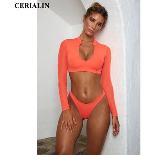 Купальники с рукавами CERIALIN China At AliExpress