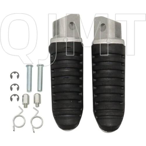 Black Aluminum Alloy Front Rider Footrest Foot Pegs Fit For Suzuki GSX1300R Hayabusa