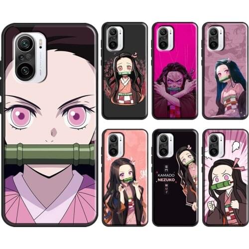 Demon Slayer Kamado Nezuko For POCO X3 M3 F2 Pro Case For Xiaomi Mi 10T 9T Pro Note 10 Lite A2 Mi 11 A3 Phone Coque