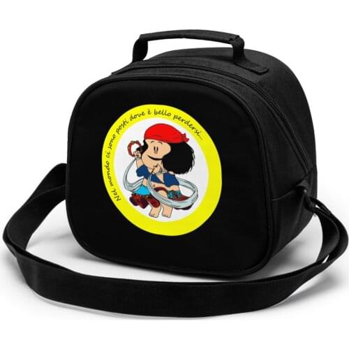 Mafalda Children fashion lunch bag thermal insulated bag travel casual insulated picnic bag thermo food for kids meal bag