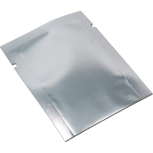DHL 400 Pcs/Lot 16*24cm Silver / Clear Open Top Heat Seal Food Storage Packaging Bag Aluminum Foil Clear Tea Coffee Vacuum Pouch