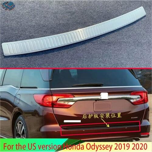 For the US version Honda Odyssey 2019 2020 Stainless steel rear bumper protection window sill outside trunks decorative plate