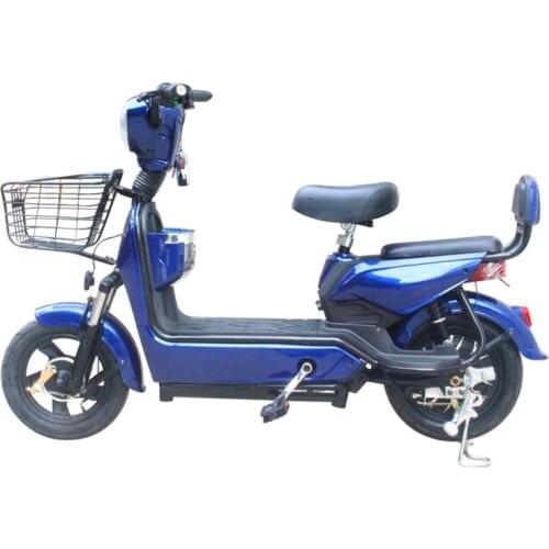 Electric Bicycle 14 Inches 350W 48V12Ah Brushless Motor Steel Frame LED Front Light