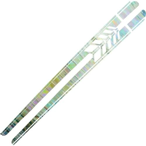 2Pcs Laser Reflective Car Body Both Side Graphics Vinyl Long Stripe Decal Sticker Universal Car Styling