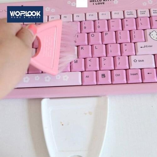 Creative Desktop Computer Keyboard Cleaning Dusting Brush Small Broom Hand Brush Dustpan Set Shovel Brush Random Color