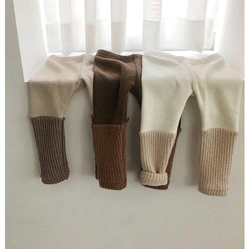 New Baby Legging Thicken Legging For Girls Patchwork Korean Baby Boys Pants