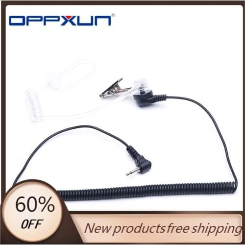 2021 Hot Oppxun Selling Brand New Fashion 3.5mm Covert Mic Acoustic Tube Earpiece Earphone Headset 1 Pin for Motorola Radio